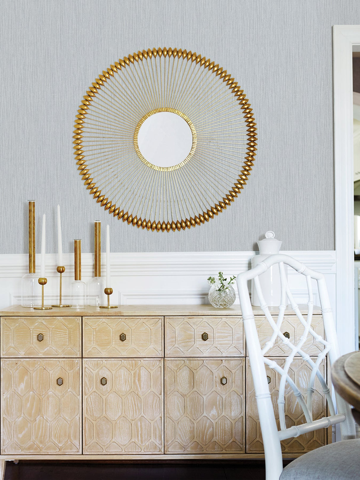 Advantage 4025-82523 Abel Light Blue Textured Wallpaper