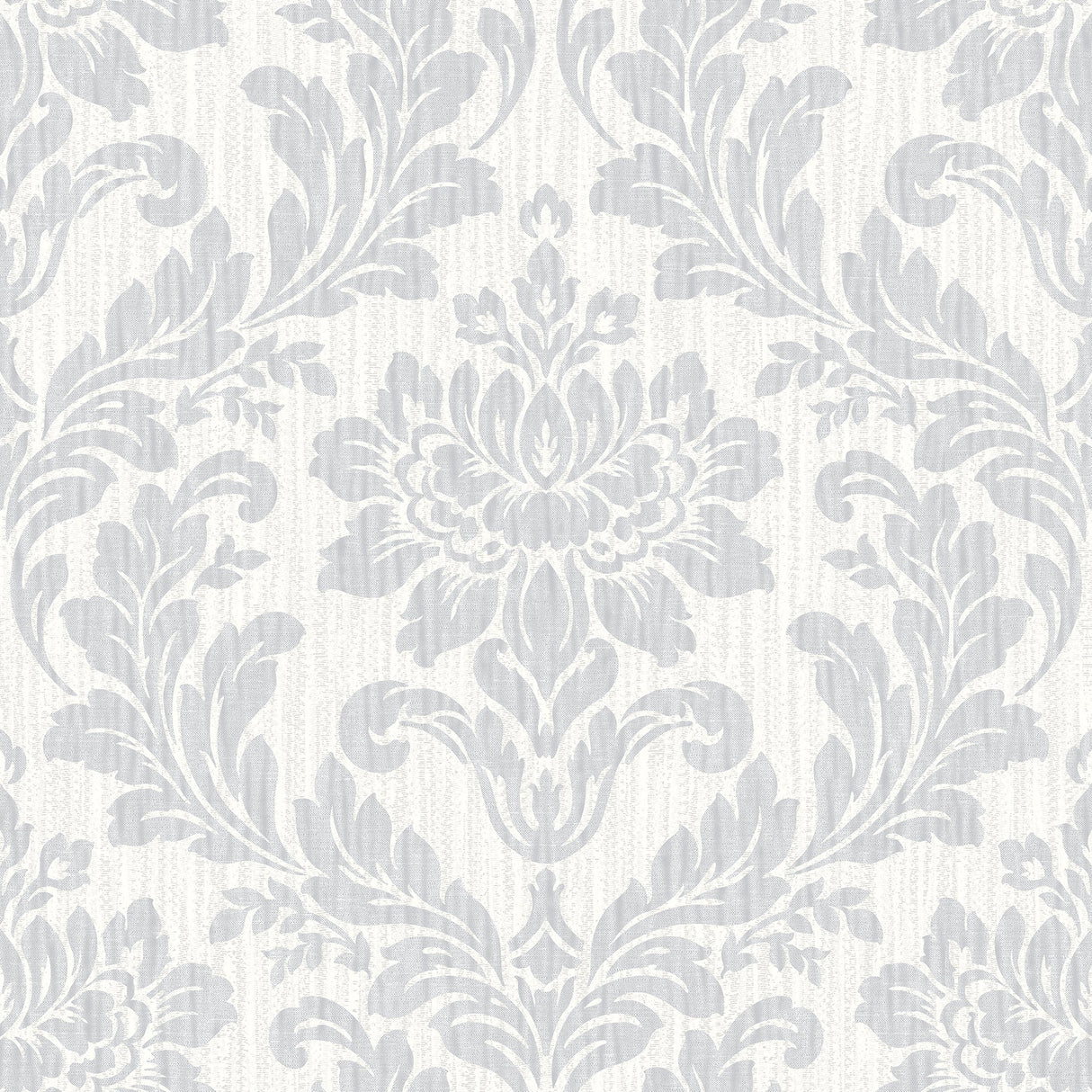 Advantage 4025-82524 Galois Light Grey Damask Wallpaper