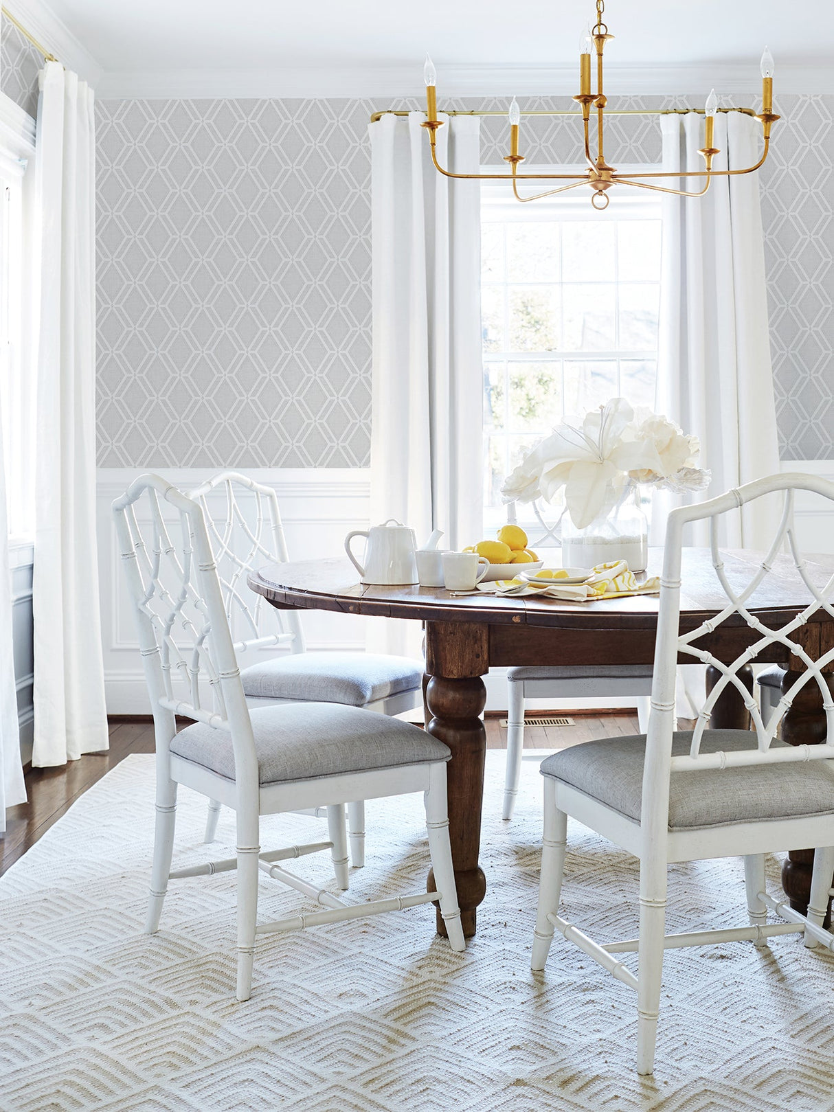 Advantage 4025-82545 Mersenne Grey Geometric Wallpaper