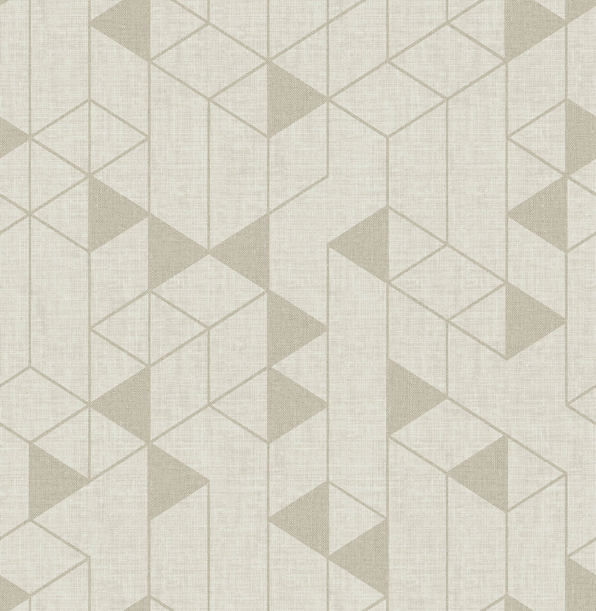 A-Street Prints 4034-26770 Fairbank Champagne Linen Geometric Wallpaper by Scott Living