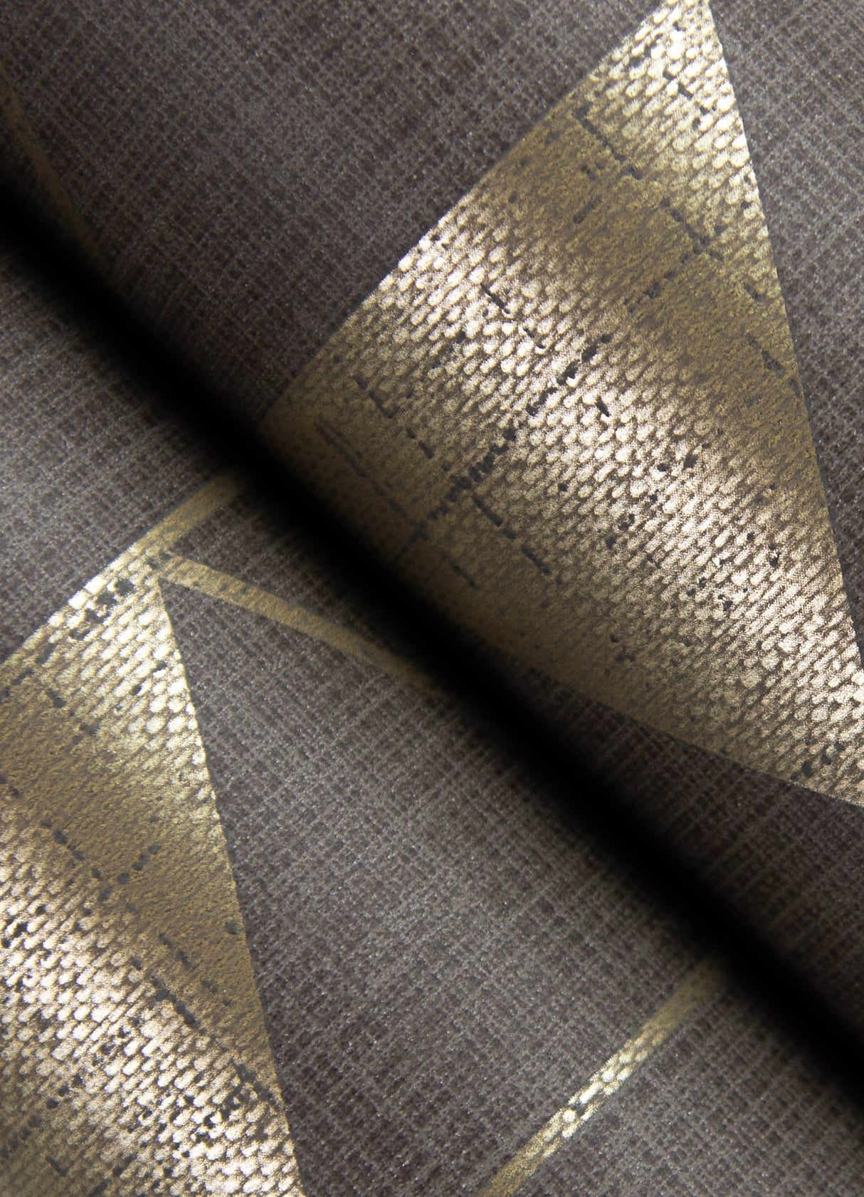 A-Street Prints 4034-26773 Fairbank Chocolate Linen Geometric Wallpaper by Scott Living