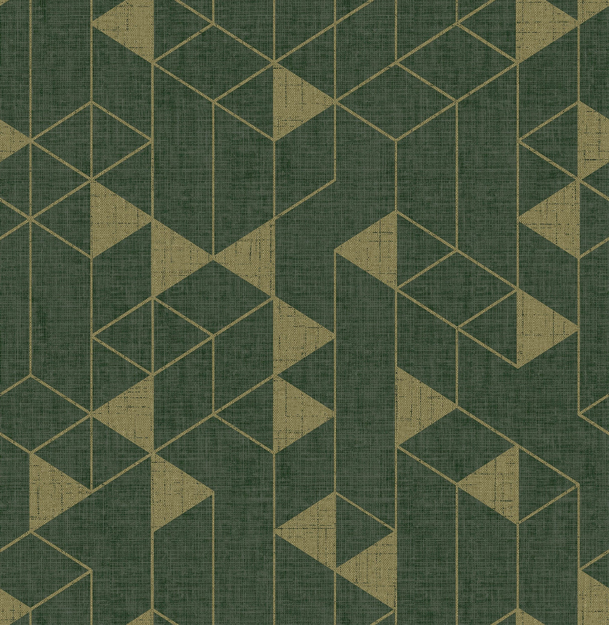 A-Street Prints 4034-26774 Fairbank Evergreen Linen Geometric Wallpaper by Scott Living
