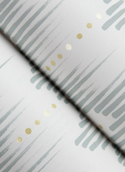 Eade’s Holmby Seafoam Brushstroke Zigzag Wallpaper by Scott