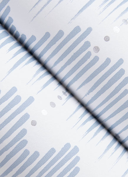 Eade’s Holmby Light Blue Brushstroke Zigzag Wallpaper by Sco