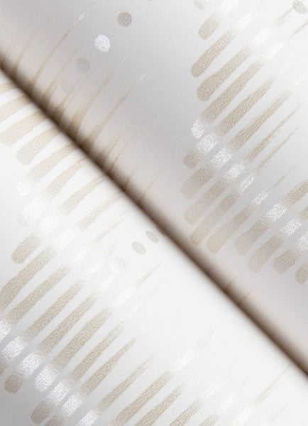 Eade’s Holmby Bone Brushstroke Zigzag Wallpaper by Scott Liv