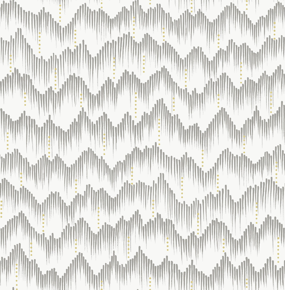 A-Street Prints 4034-26779 Holmby Grey Brushstroke Zigzag Wallpaper by Scott Living