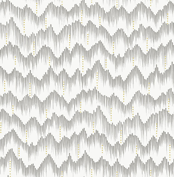 Eade’s Holmby Grey Brushstroke Zigzag Wallpaper by Scott Liv
