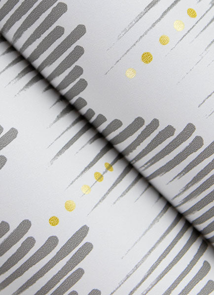 Eade’s Holmby Grey Brushstroke Zigzag Wallpaper by Scott Liv