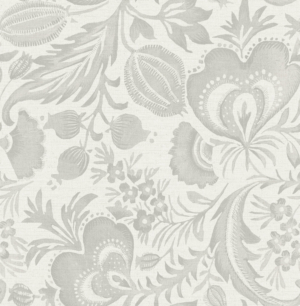 A-Street Prints 4034-26780 Culver Grey Jacobean Wallpaper by Scott Living - Eade's Wallpaper