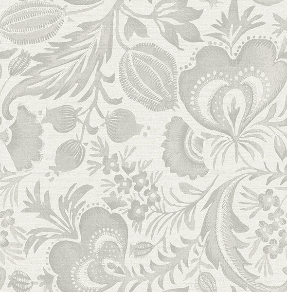 Eade’s Culver Grey Jacobean Wallpaper by Scott Living Grey