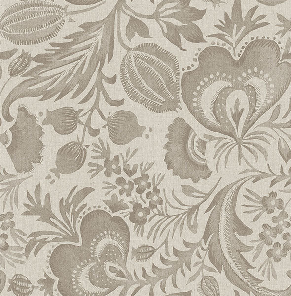Eade’s Culver Light Brown Jacobean Wallpaper by Scott Living