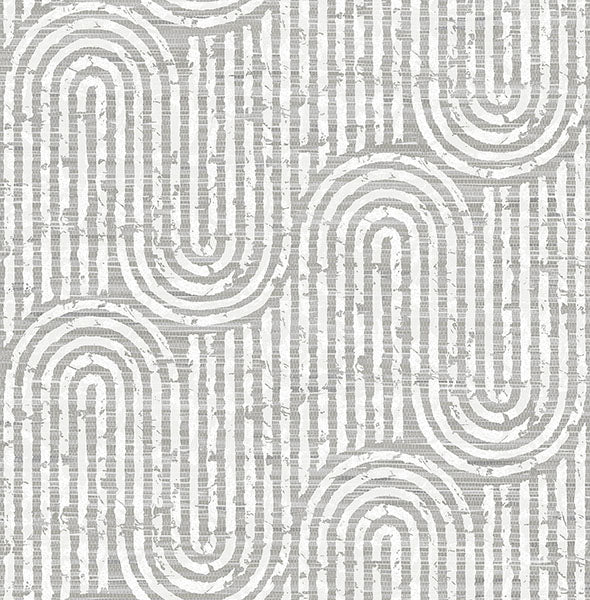 Eade’s Trippet Grey Zen Waves Wallpaper by Scott Living Grey