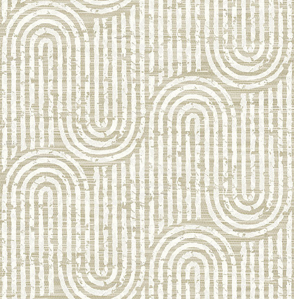 Eade’s Trippet Light Brown Zen Waves Wallpaper by Scott Livi