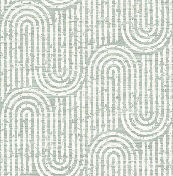 Eade’s Trippet Sage Zen Waves Wallpaper by Scott Living Sage