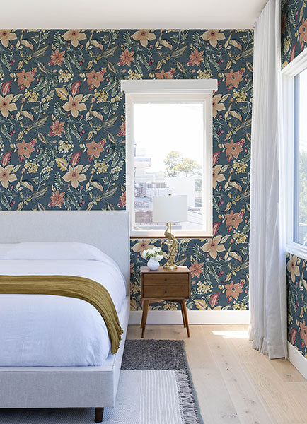 Eade’s Crestwood Blue Crowned Crane Wallpaper by Scott Livin