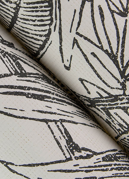 Eade’s Brentwood Black Palm Leaves Wallpaper by Scott Living