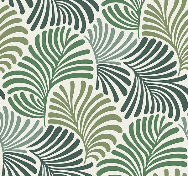 Eade’s Trousdale Green Fanning Flora Wallpaper by Scott Livi