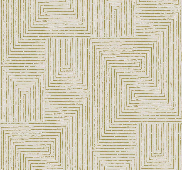 Eade’s Mortenson Gold Geometric Wallpaper by Scott Living Go