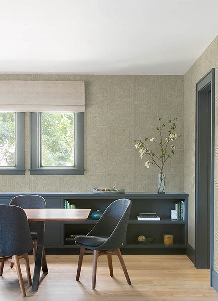 Eade’s Mortenson Gold Geometric Wallpaper by Scott Living Go