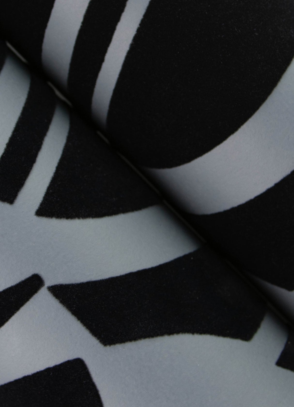 A-Street Prints 4034-87379 Carter Black Geometric Flock Wallpaper by Scott Living