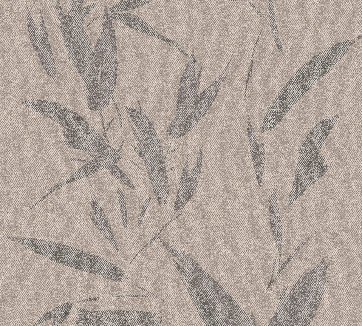 Advantage 4035-37549-3 Kaiya Grey Leaves Wallpaper