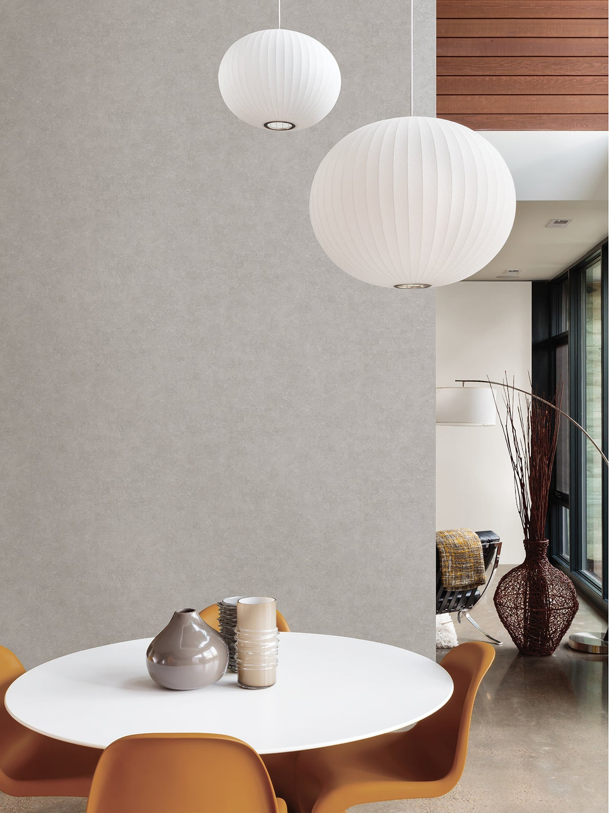 Advantage 4035-37656-8 Ryu Light Grey Cement Texture Wallpaper