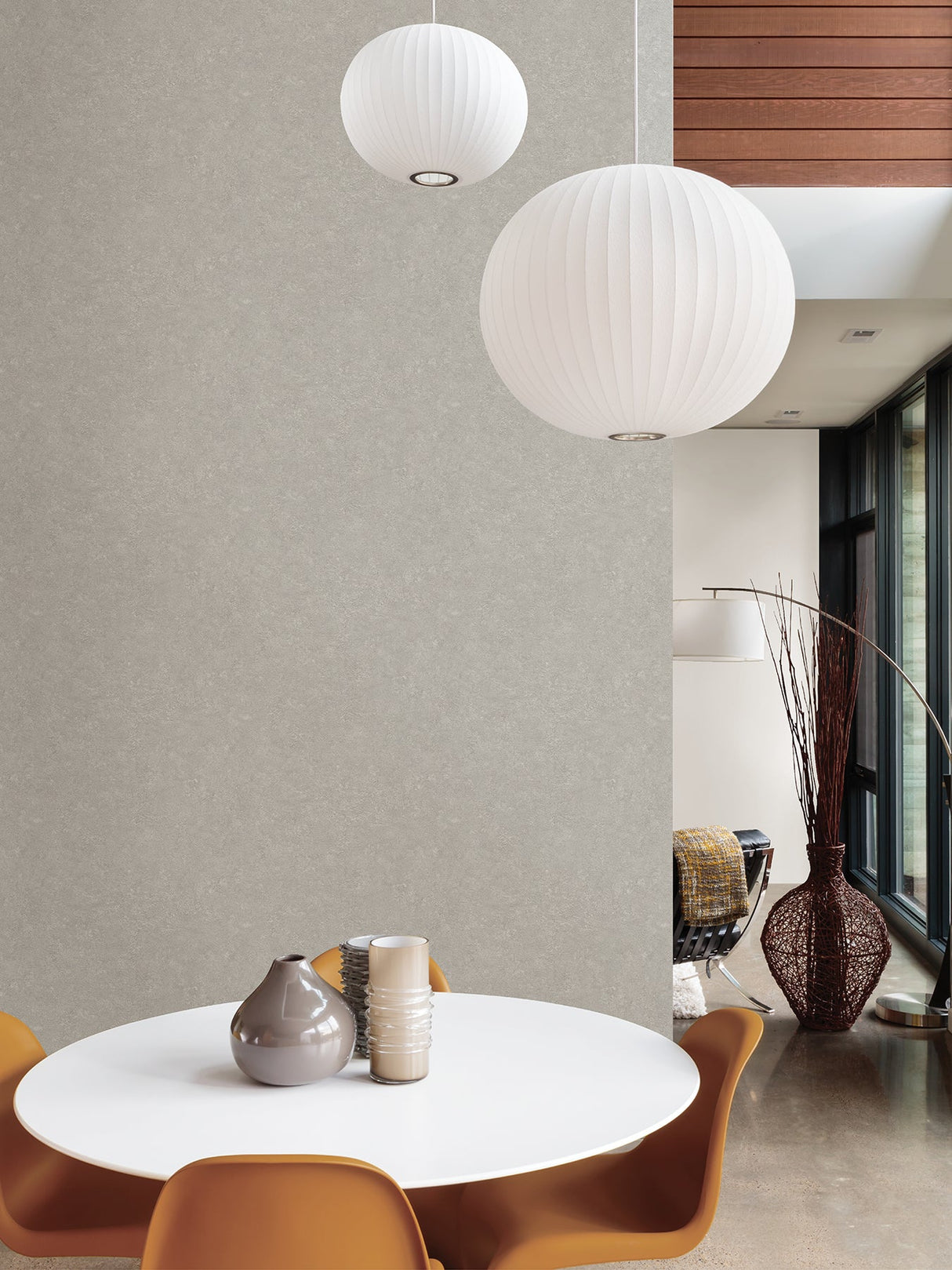 Advantage 4035-37744-6 Rini Taupe Distressed Wallpaper