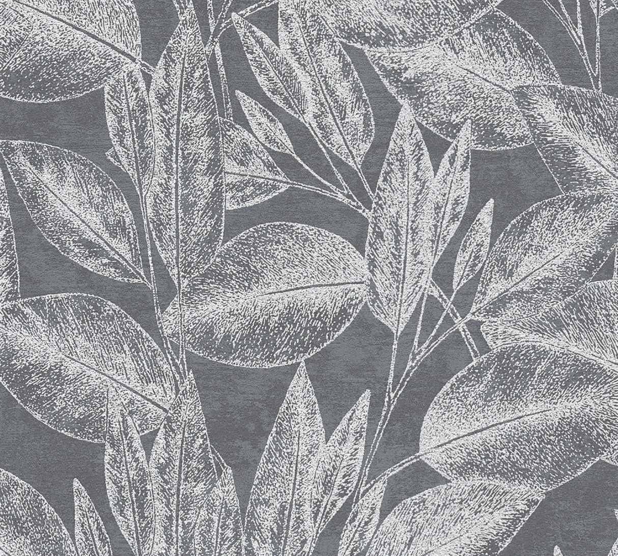 Advantage 4035-37836-4 Suki Grey Leaves Wallpaper