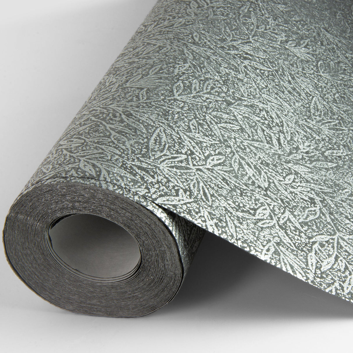 Advantage 4035-37837-2 Sayuri Charcoal Leaf Trail Wallpaper