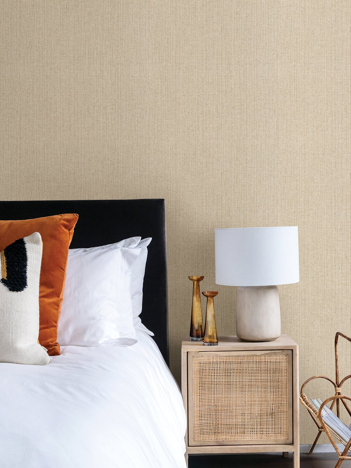 Advantage 4035-407938 Hoshi Beige Woven Wallpaper