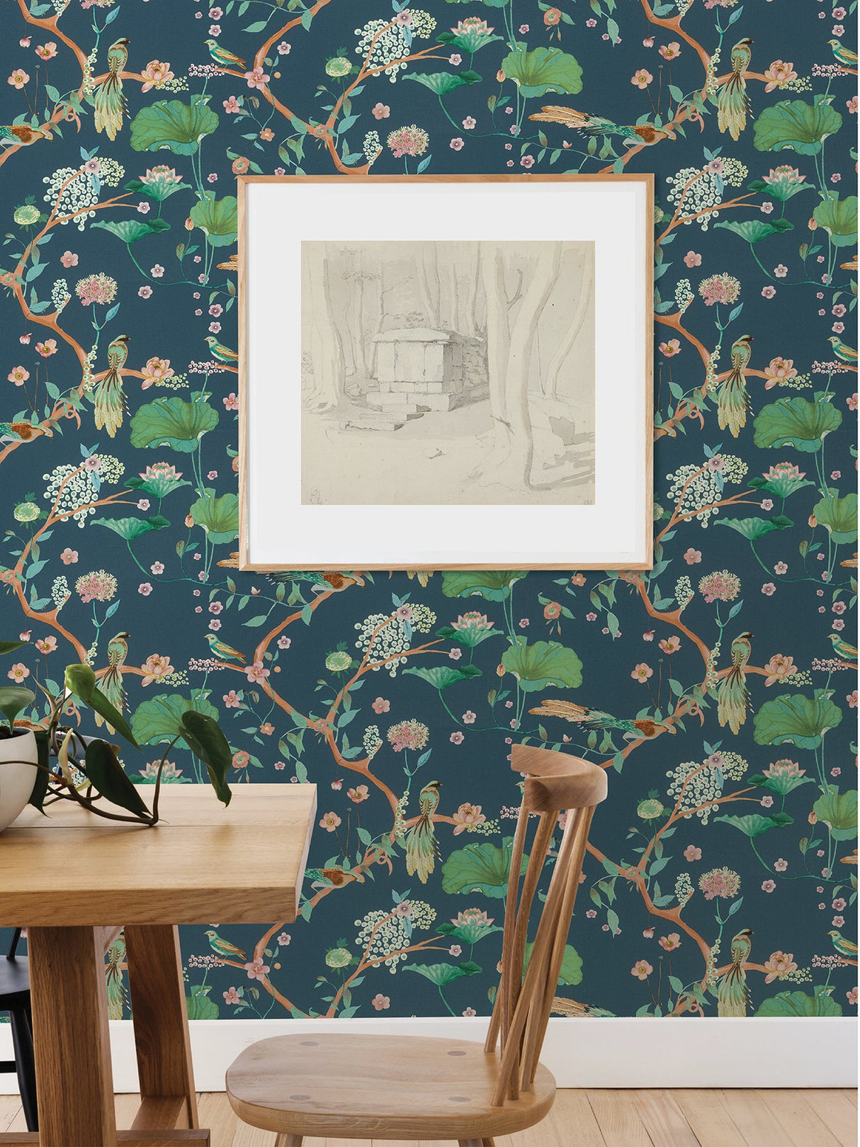 Advantage 4035-539462 Asa Blue Whimsical Trail Wallpaper