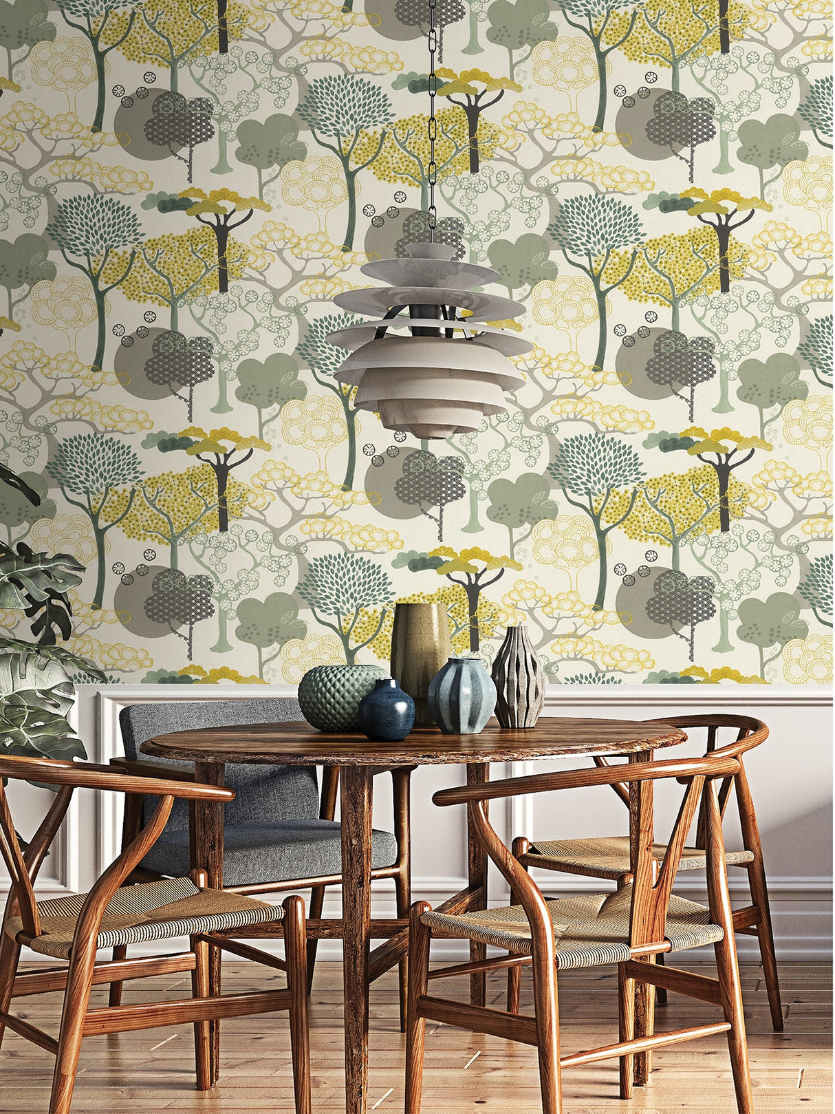 Advantage 4035-539943 Misaki Yellow Trees Wallpaper