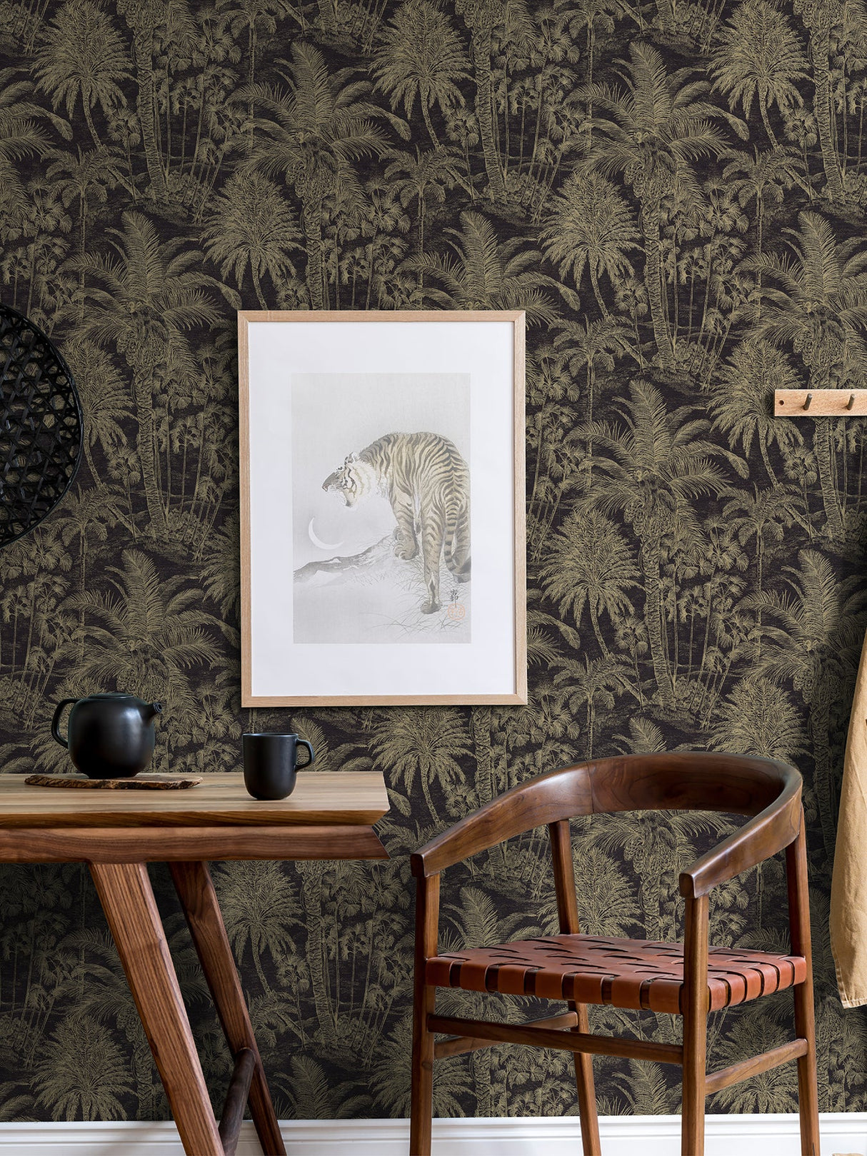 Advantage 4035-832525 Yubi Black Palm Trees Wallpaper