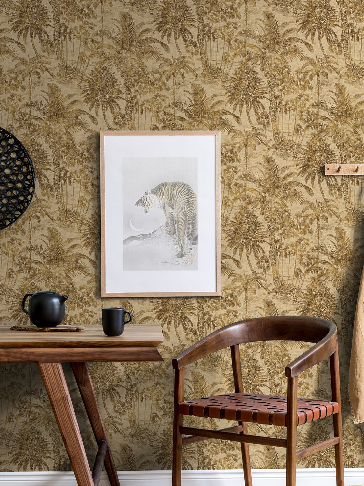 Advantage 4035-832532 Yubi Brown Palm Trees Wallpaper