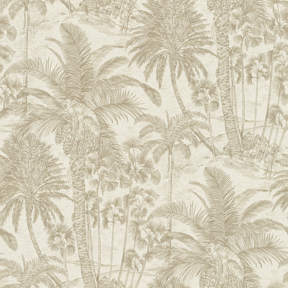 Advantage 4035-832549 Yubi Gold Palm Trees Wallpaper
