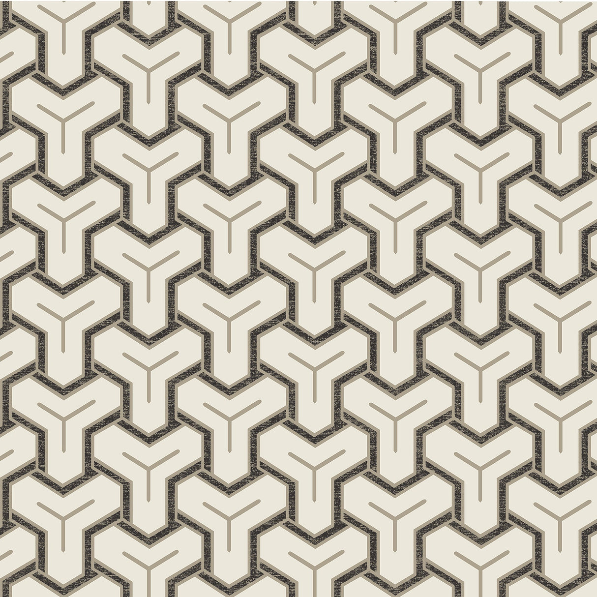 Advantage 4041-26207 Gautier Cream Tessellate Wallpaper