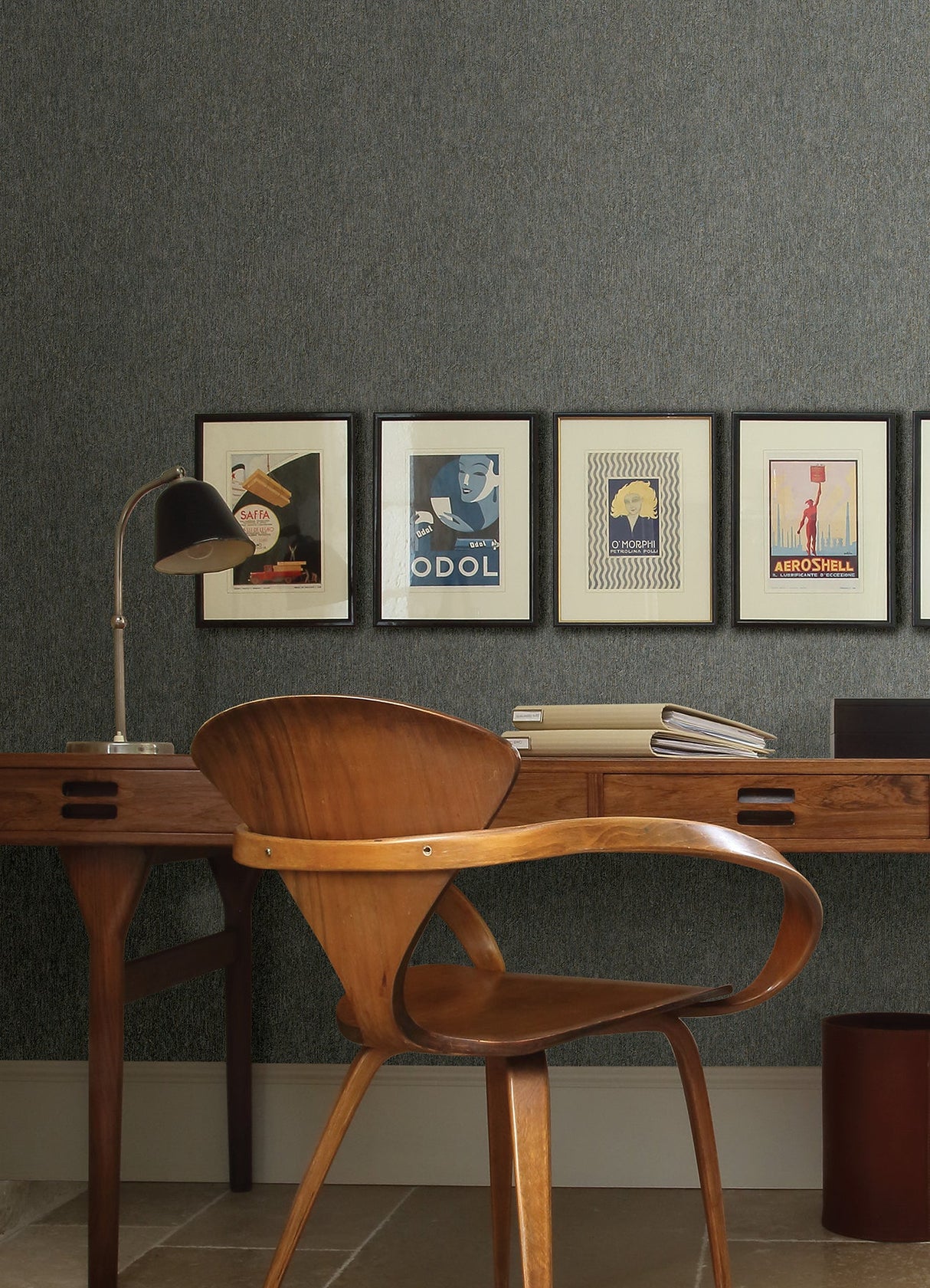 Advantage 4041-29909 Gerard Charcoal Distressed Texture Wallpaper