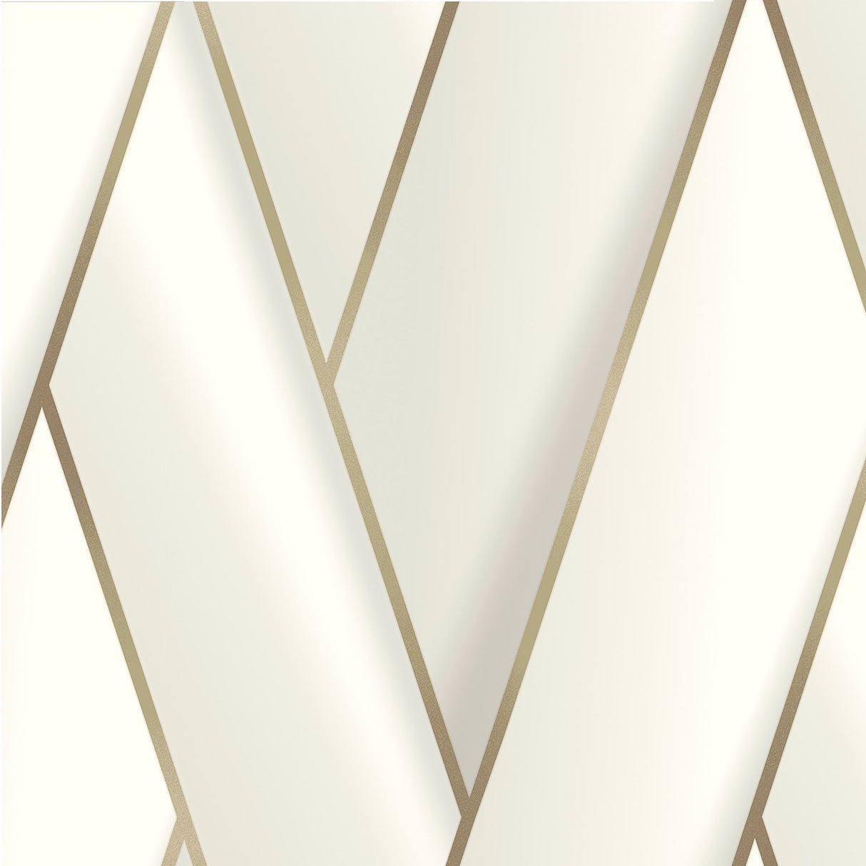 Advantage 4041-34800 Manfred White Modern Herringbone Wallpaper