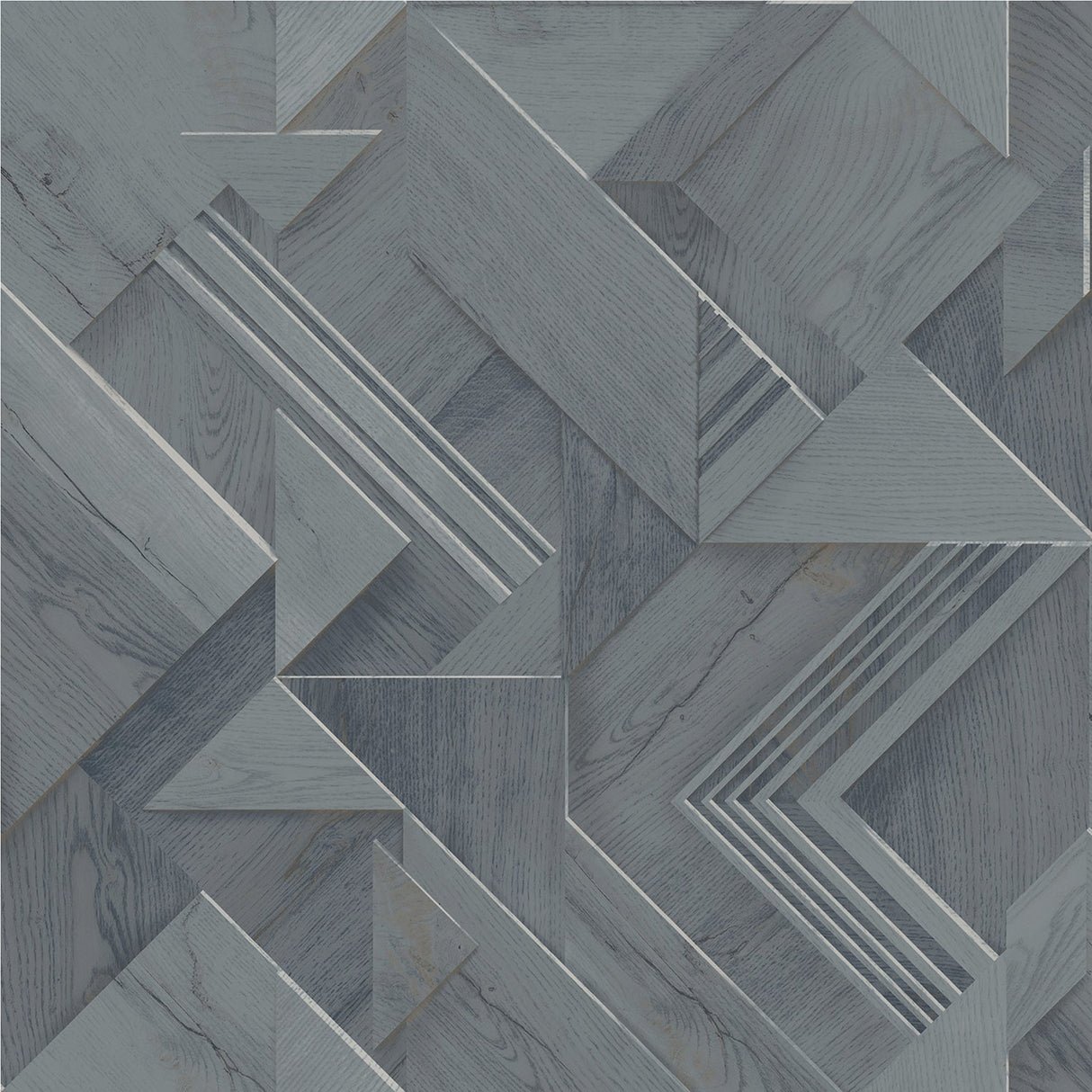 Advantage 4041-35301 Cassian Denim Wood Geometric Wallpaper