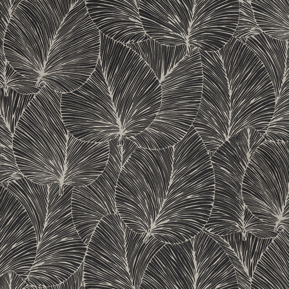 Advantage 4041-456608 Eilian Black Palm Wallpaper