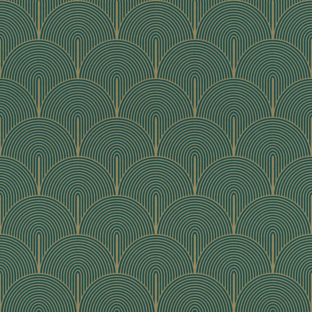 Advantage 4041-552447 Oxxon Teal Deco Arches Wallpaper