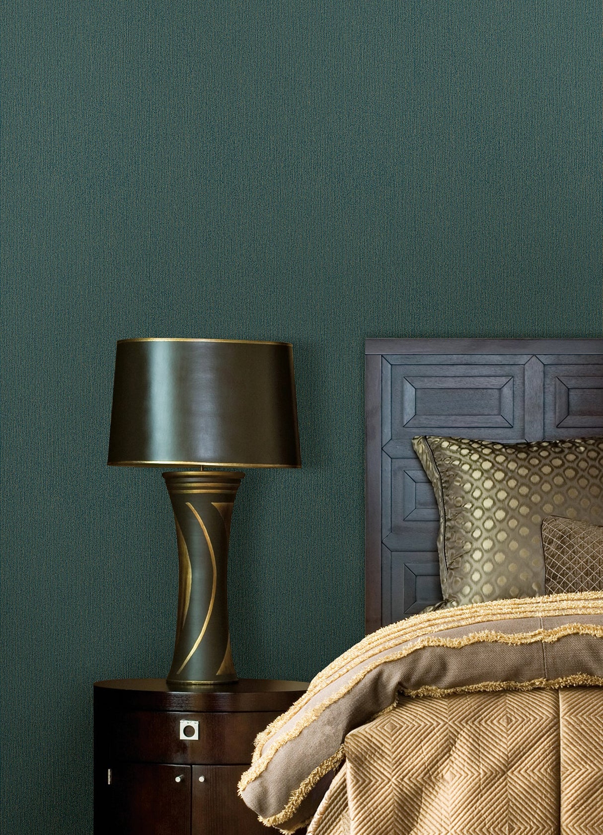 Advantage 4041-72404 Melvin Teal Stria Wallpaper