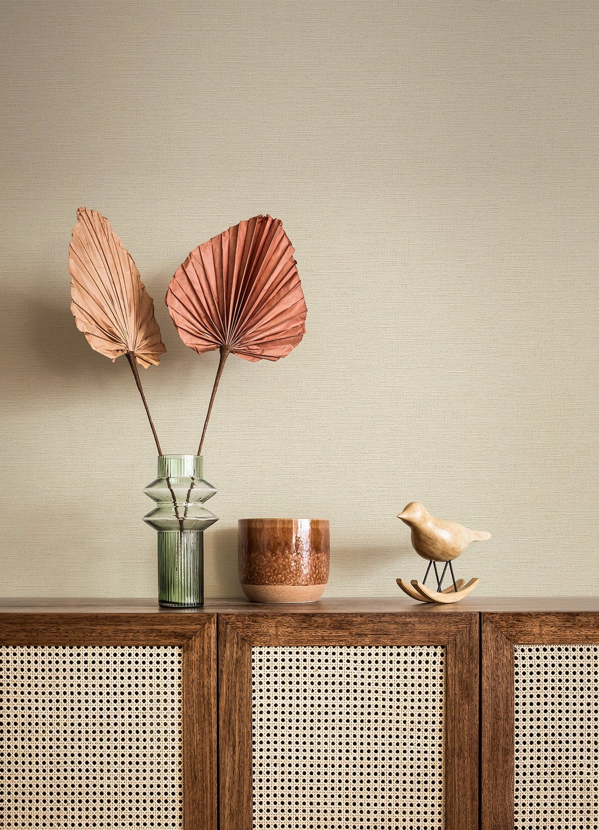 Advantage 4044-30688-1 Estefan Cream Distressed Texture Wallpaper