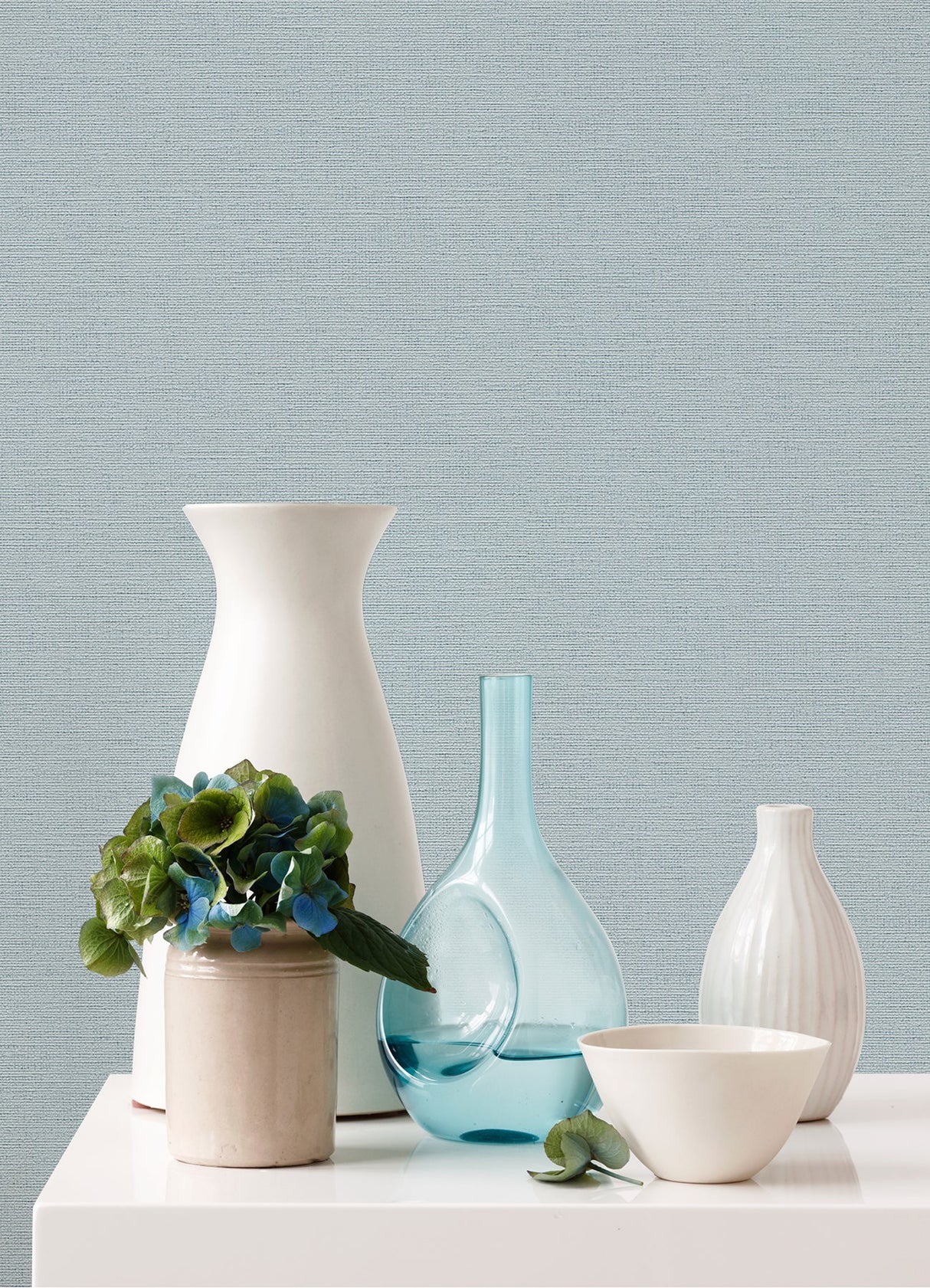 Advantage 4044-30688-7 Estefan Light Blue Distressed Texture Wallpaper