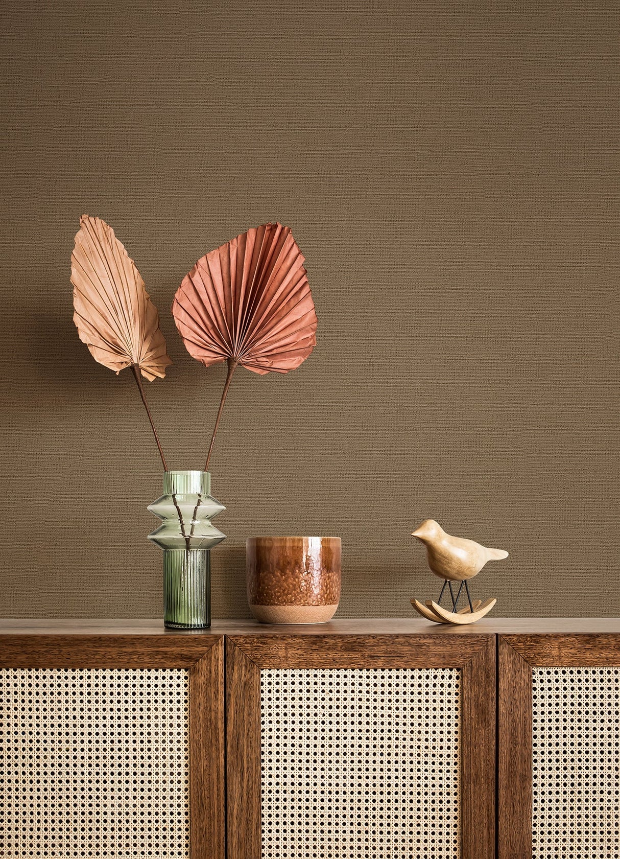 Advantage 4044-30689-2 Canseco Brown Distressed Texture Wallpaper