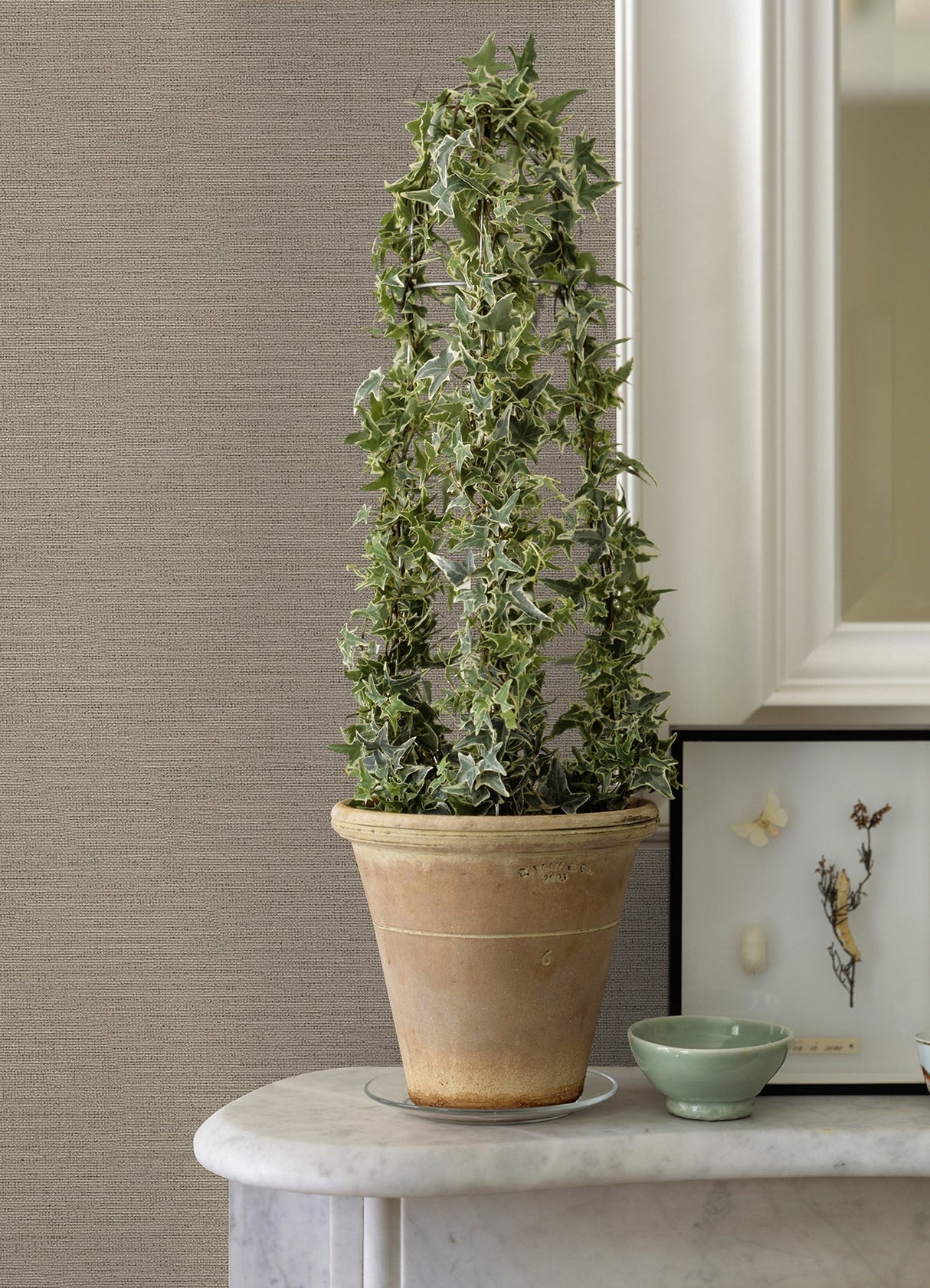 Advantage 4044-30689-3 Canseco Beige Distressed Texture Wallpaper