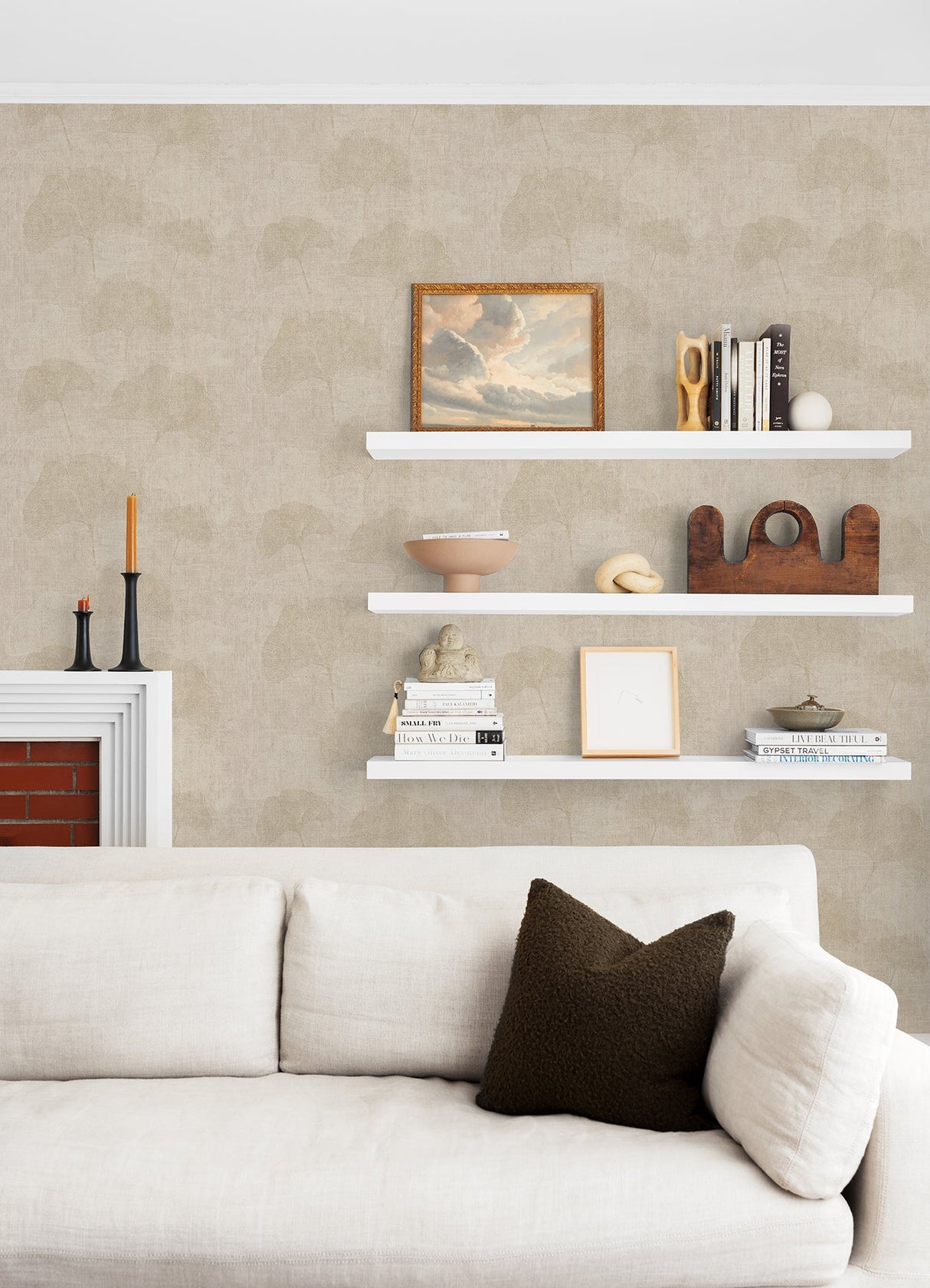 Advantage 4044-32265-5 Fairlane Neutral Floral Wallpaper