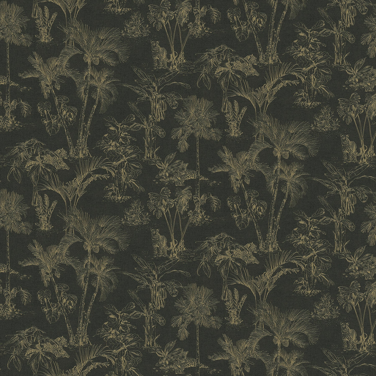 Advantage 4044-38021-5 Zapata Gold Tropical Jungle Wallpaper