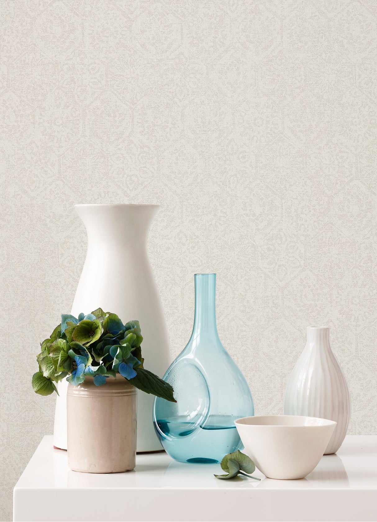 Advantage 4044-38022-1 Edsel Cream Geometric Wallpaper