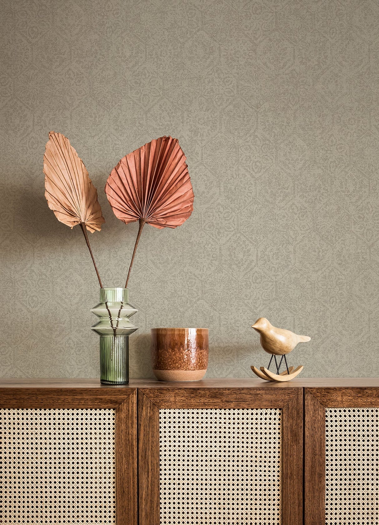 Advantage 4044-38022-2 Edsel Grey Geometric Wallpaper